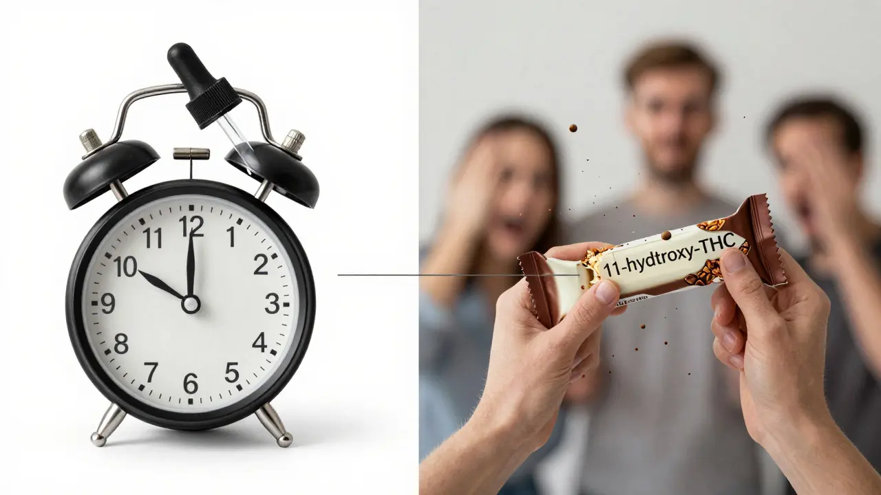 Kontrast mezi přesnou dávkou tinktury a nejistotou edibilů.