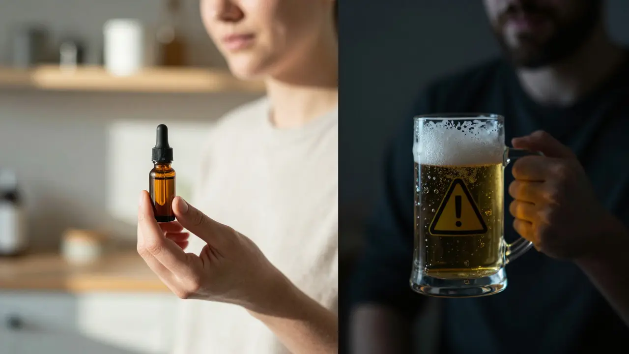 Porovnání bezpečného užívání tinktury a rizik kombinace s alkoholem