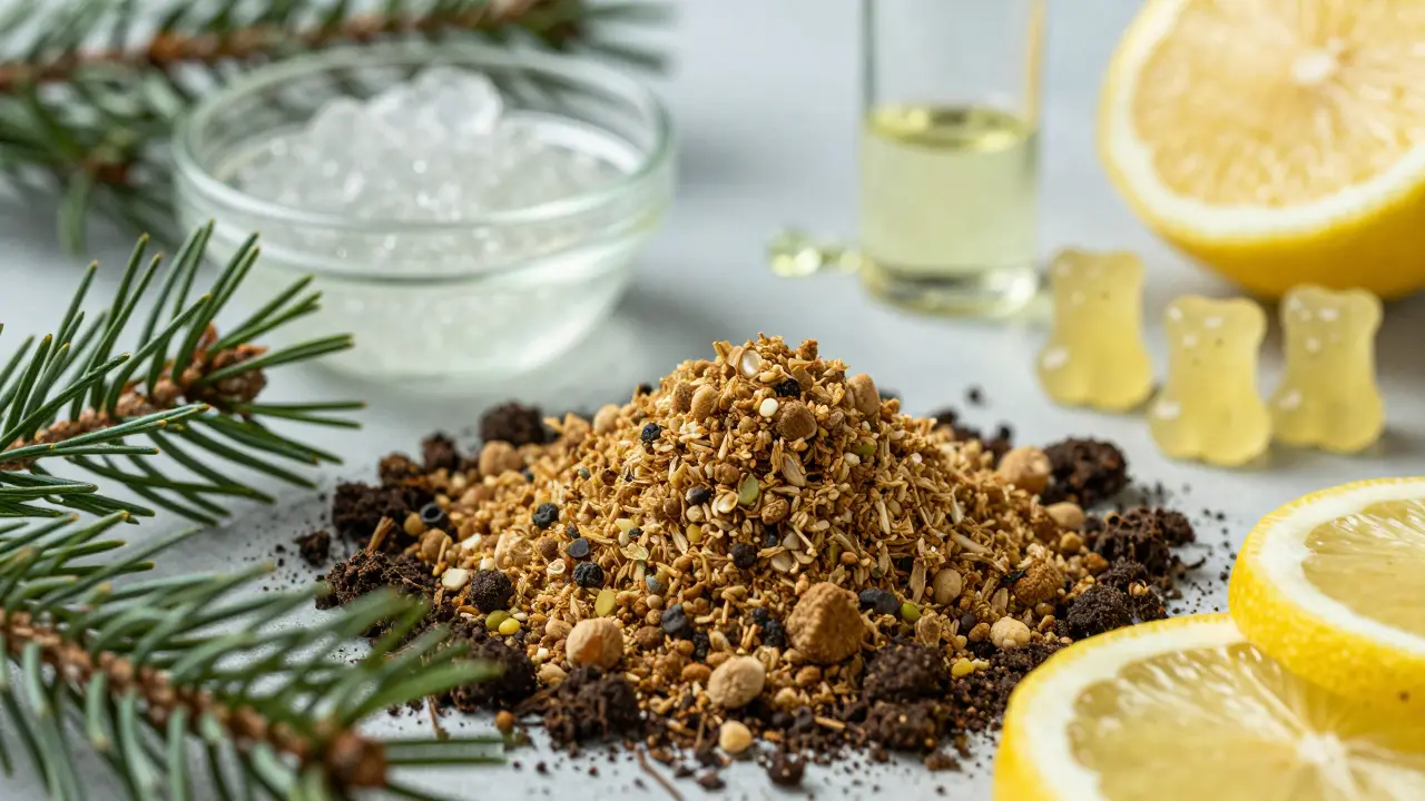 CBD Crumble s bylinkami a Shatter s olejem pro chuťový profil