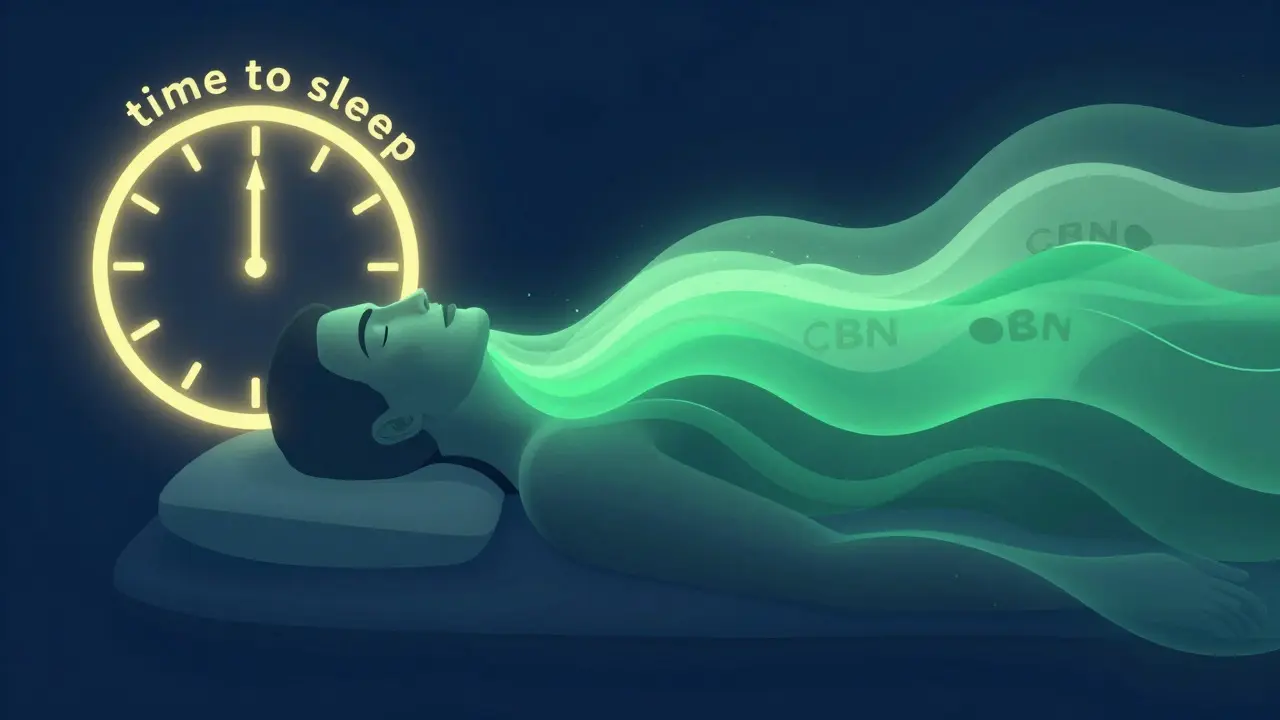 Ilustrace ukazující synergii mezi cirkadiánním rytmem a relaxací svalů