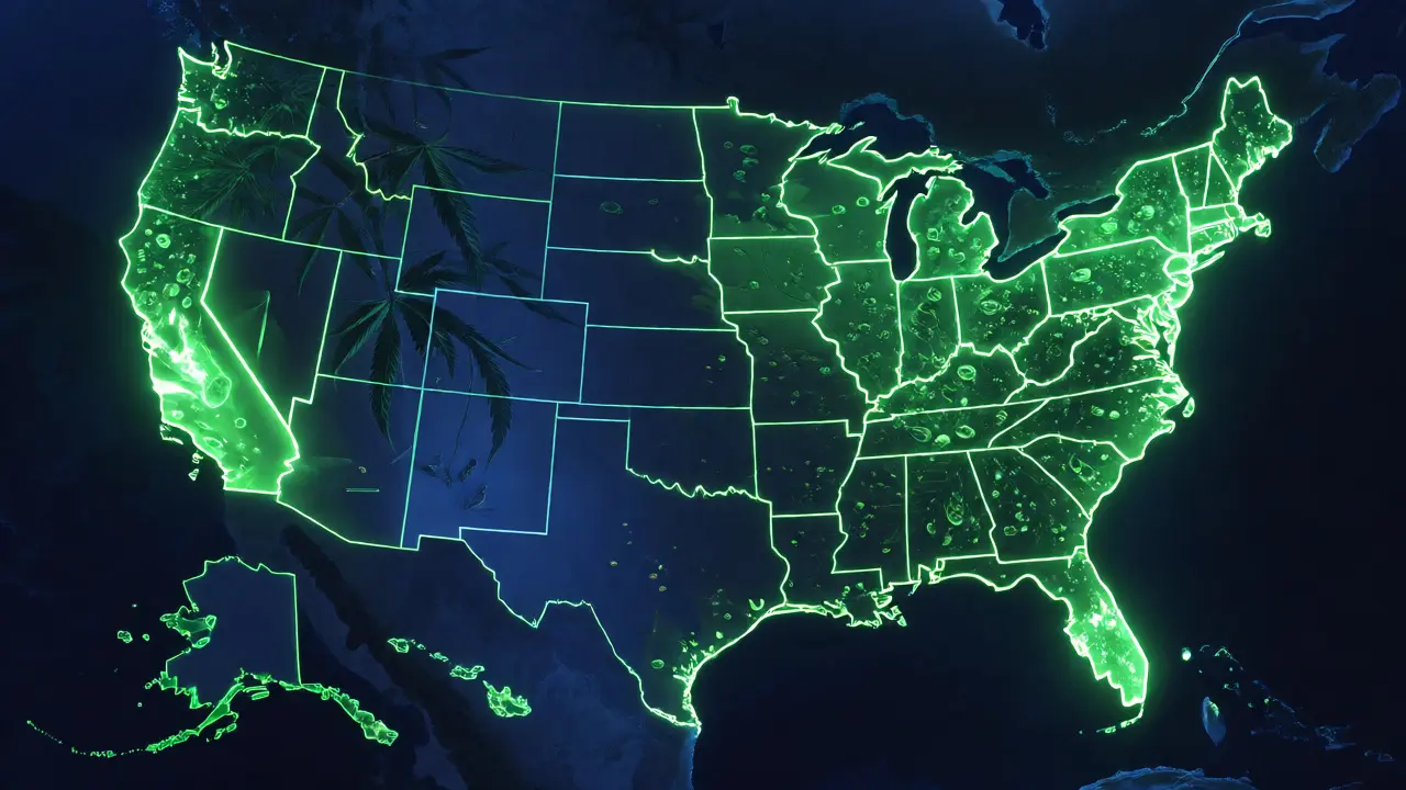 Které státy USA nakupují nejvíce CBD? Analýza trhu